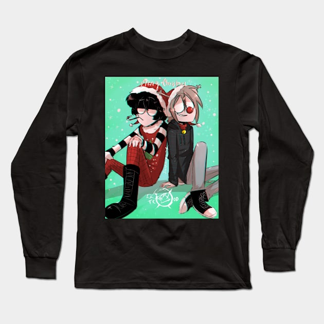 Merry Christmas Long Sleeve T-Shirt by JinxPiperXD